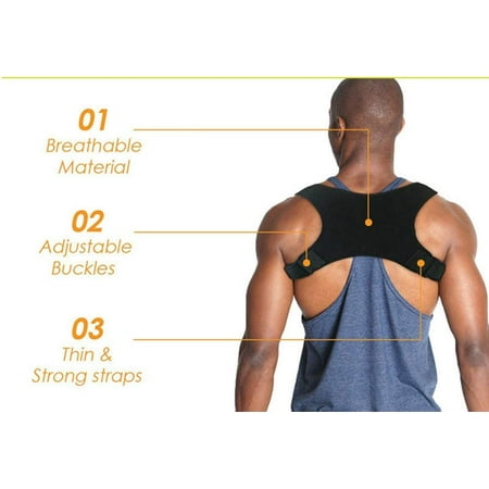 FDA Approved Adjustable Upper Back Brace Invisible Thoracic Back Brace for Hunching Adjustable Shoulder Posture Brace L Emoly Posture Corrector for Men /& Women